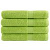 vidaXL Handdoeken SOLUND 4 st 600 g/m&sup2; 100x200 cm appelgroen
