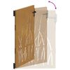 vidaXL Poort 100x150 cm grasontwerp cortenstaal