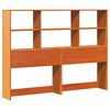 vidaXL Boekenkast Bedframe Wasbruin 160 x 200 cm Massief Vurenhout