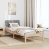 vidaXL Bedframe Bruin en lichtgrijs 80 x 200 cm Massief grenenhout