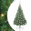 vidaXL Kunstmatig Voorverlicht Kerstboom Groen 210 cm PVC