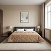 vidaXL Zomer Dekbed Taupe 220 x 260 cm Microfiber en Teddy fleece