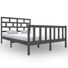 vidaXL Bedframe massief grenenhout grijs 120x200 cm