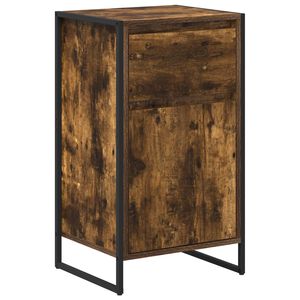 vidaXL Dressoir Gerookt eiken 43 x 36 x 75,5 cm Bewerkt hout