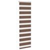 vidaXL Zebra rolgordijn 40x100 cm stofbreedte 35,9 cm polyester bruin