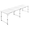 vidaXL Campingtafel inklapbaar en verstelbaar 240x60 cm aluminium