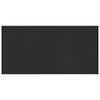 vidaXL Raamsokkel Zwart met houten nerf 100 x 45 x 4,5 cm PVC