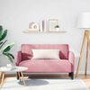 vidaXL Loveseat bank 109 cm fluweel roze