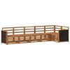 vidaXL Hoekbank Set 5 pcs Naturel Massief Acaciahout