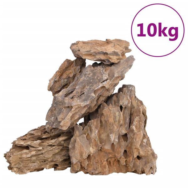 vidaXL Drakenstenen gemende kleur 10 kg 10-30 cm