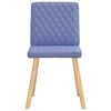 vidaXL Eetkamerstoelen 6 st stof jeansblauw