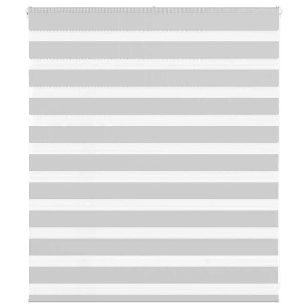 vidaXL Zebra rolgordijn 125x100 cm stofbreedte 120,9 cm lichtgrijs