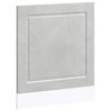 vidaXL Vaatwaspaneel Porto 60x1,5x57 cm bewerkt hout betongrijs