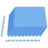 vidaXL Zwembad Grondmat 24 st Blauw 8,64 m&sup2; EVA Schuim