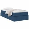 vidaXL Opslag bed met matras met matras Blauw 90 x 200 cm Polyester