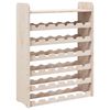 vidaXL Wijnrek met bovenblad 67,5x25x87 cm massief grenenhout