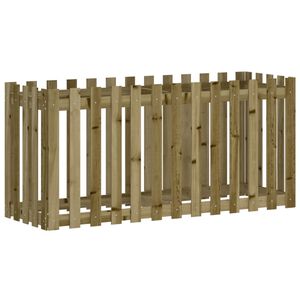 vidaXL Plantenbak verhoogd hekontwerp 150x50x70 cm ge&iuml;mpregneerd hout