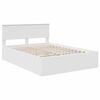 vidaXL Bedframe met hoofdeinde Wit 150 x 200 cm Bewerkt hout