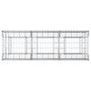 vidaXL Gabion Verhoogd Bed Zilver 150 x 50 x 60 cm