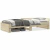 vidaXL Bedframe zonder matras hout sonoma eikenkleurig 100x200 cm