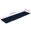 vidaXL Trapmatten zelfklevend 30 stuks 76x20 cm rechthoekig marineblauw