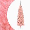 vidaXL Kunstmatige smalle kerstboom met kerstballen 180 cm 300 LED's