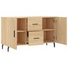 vidaXL Dressoir 100x36x60 cm bewerkt hout sonoma eikenkleurig