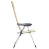 vidaXL Campingstoelen 2 st inklapbaar aluminium cr&egrave;mewit