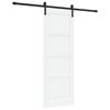 vidaXL Schuifdeur 73,5 x 198,5 cm Bewerkt hout Wit en zwart