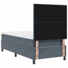 vidaXL Boxspringbed met matras Donkergrijs 90 x 190 cm Stof
