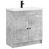 vidaXL Badkamermeubelset Betongrijs 56 x 37,5 x 81 cm Bewerkt hout