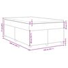 vidaXL Boxspring met matras stof lichtgrijs 140x200 cm