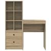 vidaXL Bureau met lade 2 pcs Sonoma Eiken