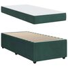 vidaXL Bedframe met matras Donkergroen 90 x 190 cm Stof