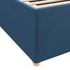 vidaXL Bedframe met matras Blauw 140 x 200 cm Stof
