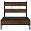 vidaXL Bedframe zonder matras bewerkt hout bruin eikenkleur 75x190 cm