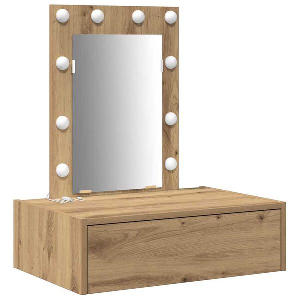 vidaXL Plafondtafel met lade Bruin 60 x 40 x 70 cm Bewerkt hout