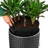 LECHUZA Plantenbak CILINDRO Cottage 32 ALL-IN-ONE &oslash; 32 cm granietkleur