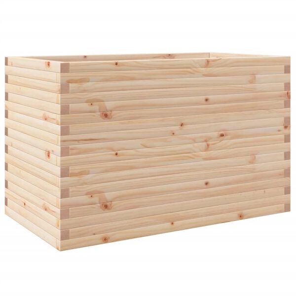 vidaXL Plantenbak 110x60x68,5 cm massief grenenhout