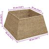 vidaXL Kerstboomkraag Bruin 50 x 50 x 25 cm Zeegras