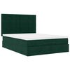 vidaXL Ottoman bed met matrassen en LED's 140x200cm fluweel