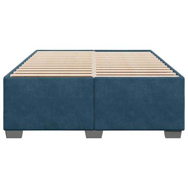 vidaXL Bedframe fluweel blauw 140x190 cm