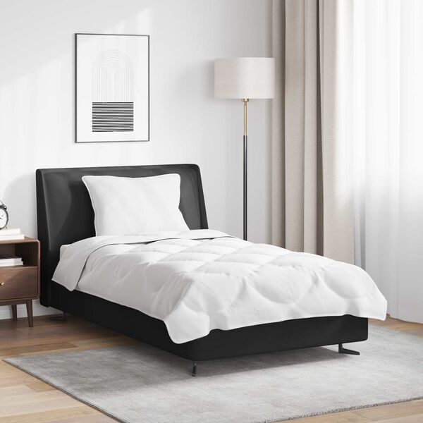 vidaXL Dekbed Set met kussen 2 pcs Wit Microfibre