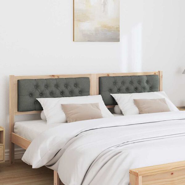 vidaXL Hoofdbord Anders Bruin en donkergrijs 180 cm Massief grenenhout