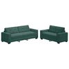 vidaXL 2-delige bankset met kussens, donkergroen fluweel