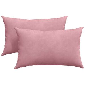 vidaXL Sofa Kussens 2 stuks Roze 50 x 30 cm Cordstof