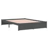 vidaXL Bedframe massief hout grijs 140x200 cm