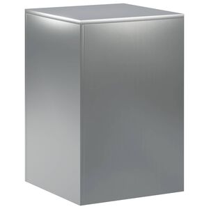vidaXL Plantenstandaard zilver 40 x 40 x 60 cm Staal