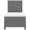 vidaXL Boxspring bed Lichtgrijs en wit. 203 x 90 x 128 cm