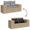 vidaXL Tuin Sofa Set 13 pcs Beige en Licht Grijs poly rattan